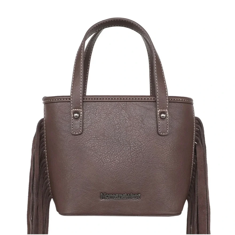 OUT OF STOCK Montana West Aztec Tapestry Small Tote/Crossbody Bag - Picture 4 of 9